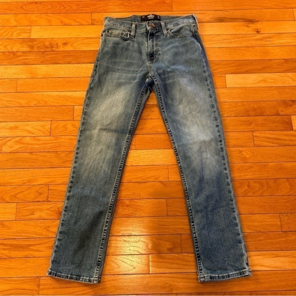 Hollister Slim Straight Epic Flex Denim Medium Blue Jeans Waist 26 Length 30